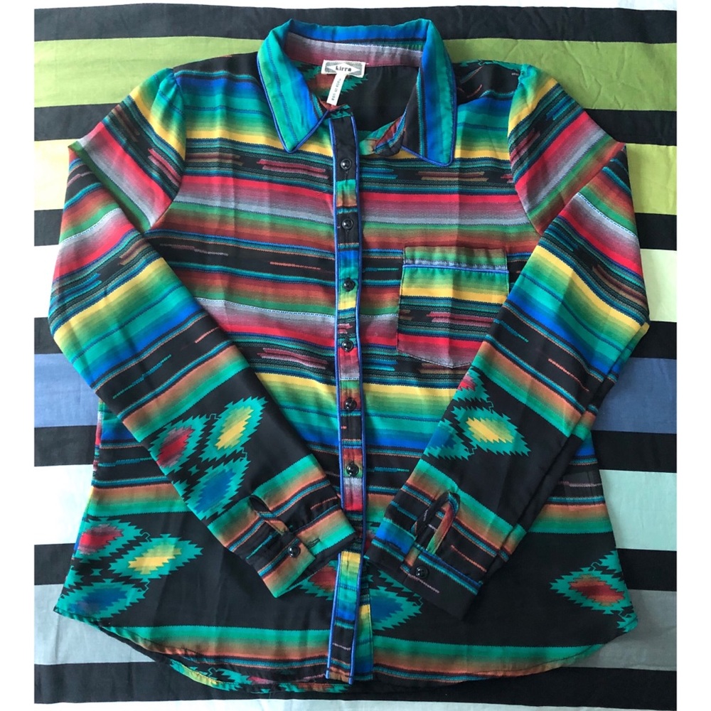 ❄️Kirra Sheer Long Sleeve Button Down